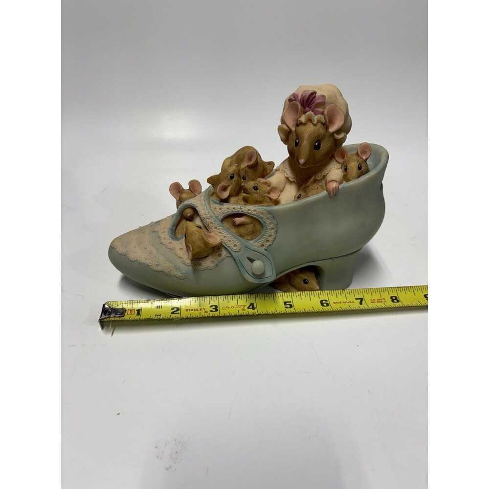 1994 Beatrix Potter Old Woman Who Lived In A Shoe Bank Mrs Tittlemouse Mice Char - Picture 6 of 10